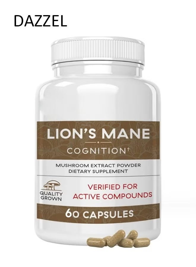 DAZZEL Visit the Real Mushrooms Store Lion's Mane Cognition Capsules (60Pieces) - Image 1
